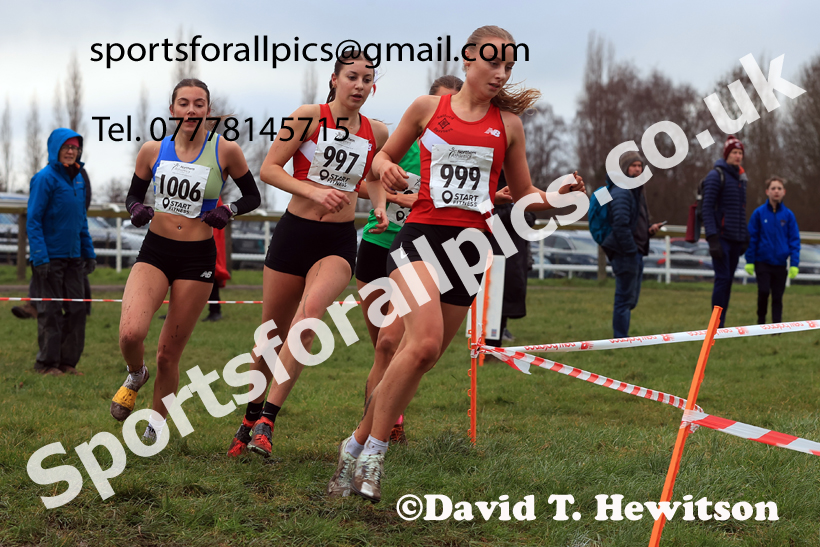 Junior Womens 2026 Northern Cross Country Champs., Pontefract Racecourse, Pontefract. Photo: David T. Hewitson/Sports for All Pics
